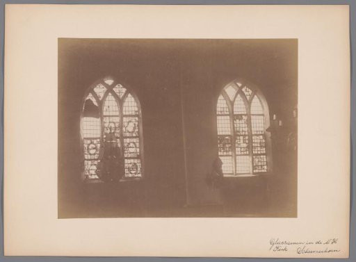 Painted window in the Great Church in Schermerhorn