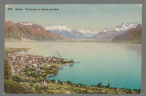 Vevey. Panorama and Dents du Midi
