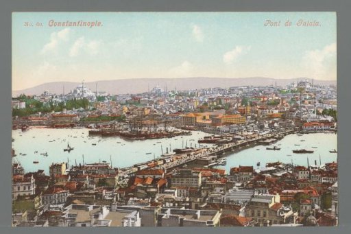 Constantinople. Galata Bridge