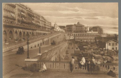 Algiers. Ramp descending to the Port