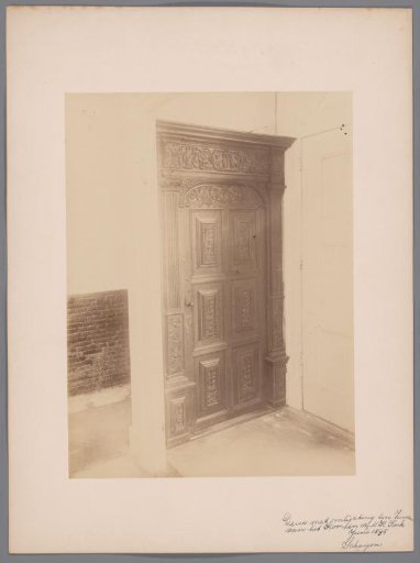 Door with frame in the Dutch Reformed Church at Schagen