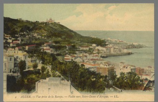 Algiers. View Taken from the Ramp. Valley towards Notre-Dame d'Afrique