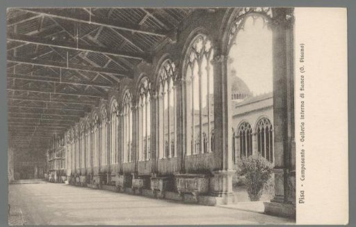 Pisa. Camposanto. Inner gallery on the side (by G. Pisano)