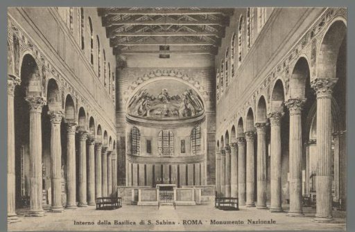 Interior of the Basilica of S. Sabina. Rome. National Monument