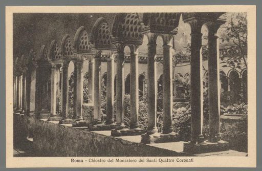 Rome. Cloister of the Monastery of the Four Holy Crowned