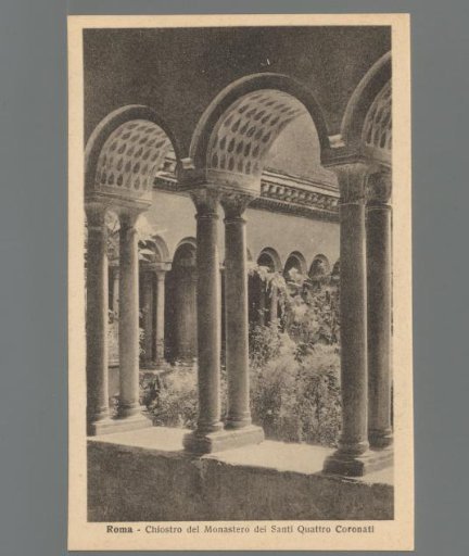 Rome. Cloister of the Monastery of the Four Holy Crowned