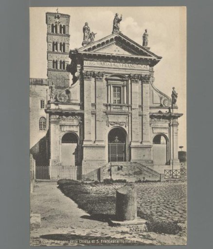 Rome. Exterior of the Church of S. Francesca Romana