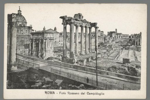 Rome. Roman Forum from the Capitoline Hill