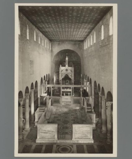 Rome. Interior of the Church of Santa Maria in Cosmedin