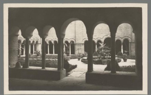 Rome. Cloister in the Basilica of San Lorenzo fuori le Mura