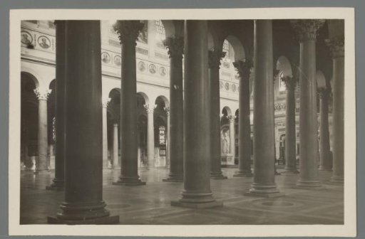 Rome. Interior of the Basilica of San Paolo