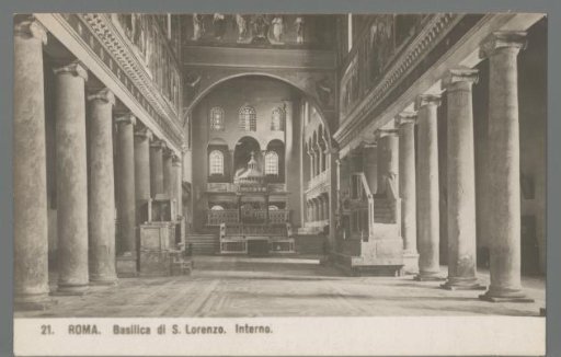 Rome. Basilica of San Lorenzo. Interior