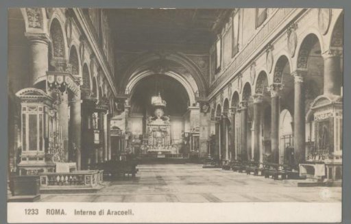 Rome. Interior of Aracoeli