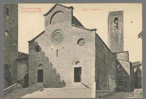 Church of the Insigne Collegiata (12th century). San Gimignano