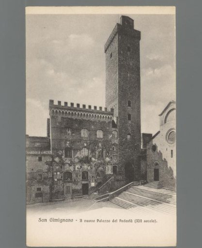San Gimignano. The new Palazzo del Podestà (13th century)