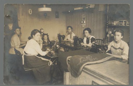 Women at work in a sewing workshop