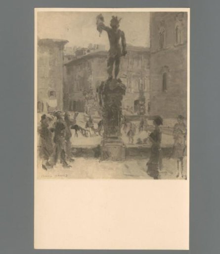 Piazza della Signoria with the statue of Perseus in Florence