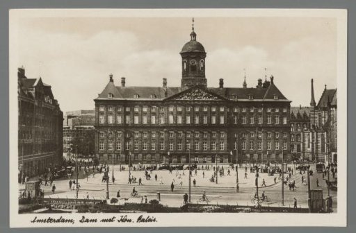 View of the Royal Palace in Amsterdam