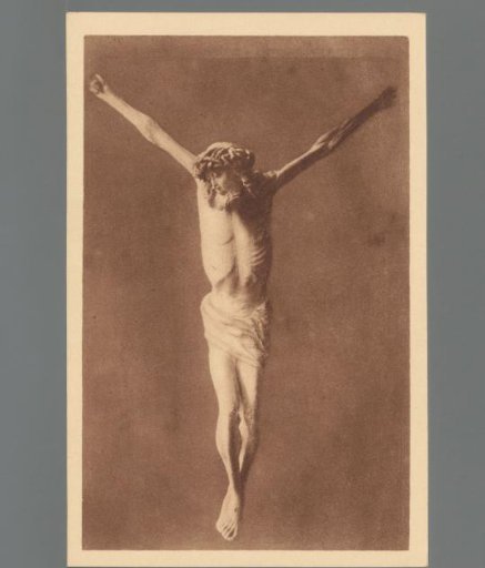 Dutch School, mid-16th century. Crucifix, oak