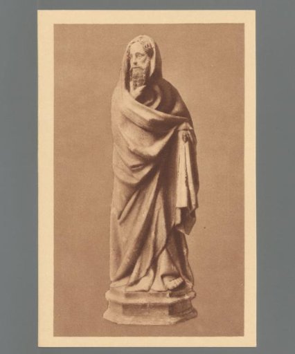Lower Rhenish School, circa 1400. Apostle, oak, polychromed