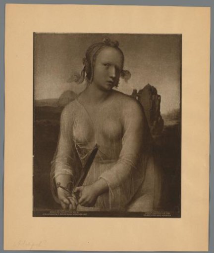 Photographic Reproduction of the Painting Suicide of Lucretia