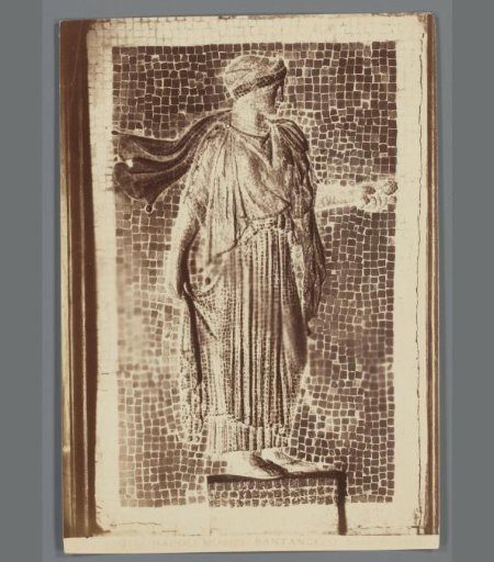 Mosaic of a Roman priestess