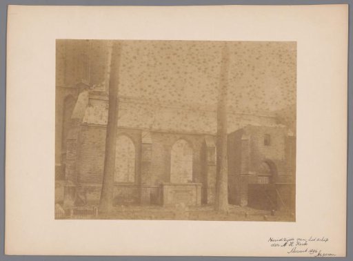 South side of the Dutch Reformed Church in Asperen after the fire of 1896