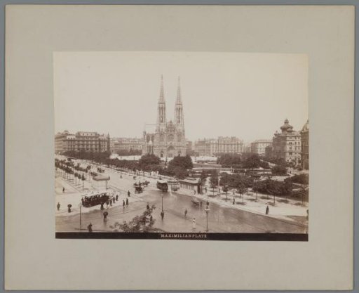 View of the Maximiliansplatz, Vienna