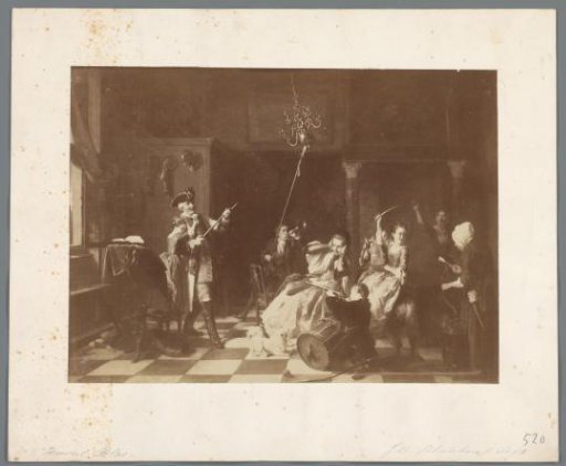 Photographic reproduction of the painting The Patricides by David Bles
