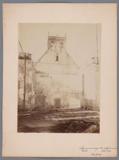 Interior of the Village Church in Boskoop after the fire of 1895
