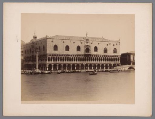 View of the Doge's Palace from the Water at Venice