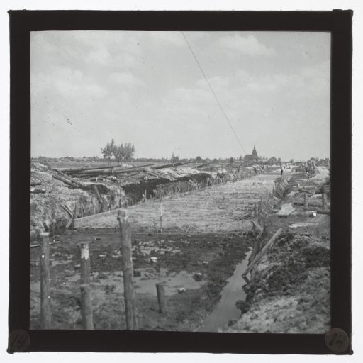 View of a construction site, South Holland