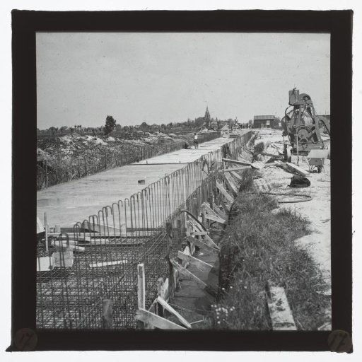 View of a construction site, South Holland