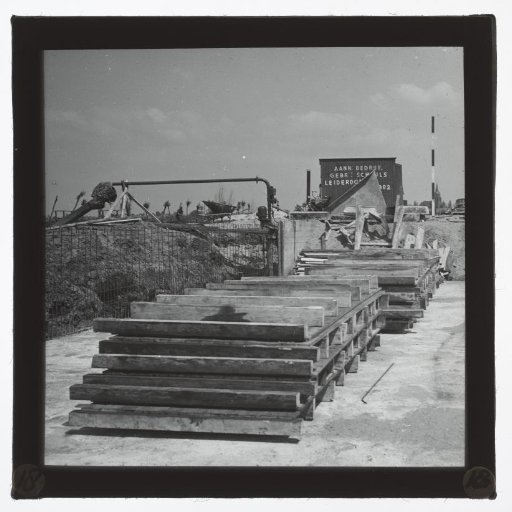 View of a construction site, South Holland