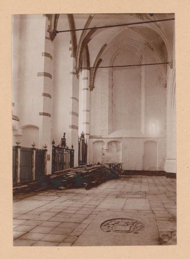 Interior of the Great or Saint Catherine's Church in Brielle