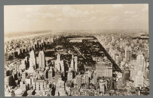 Rockefeller Center. Looking north from the 70th floor of the RCA Building
