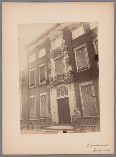 Façade of Voorstraat 140 in Dordrecht