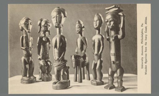 Wooden figurines from the Ivory Coast, Africa