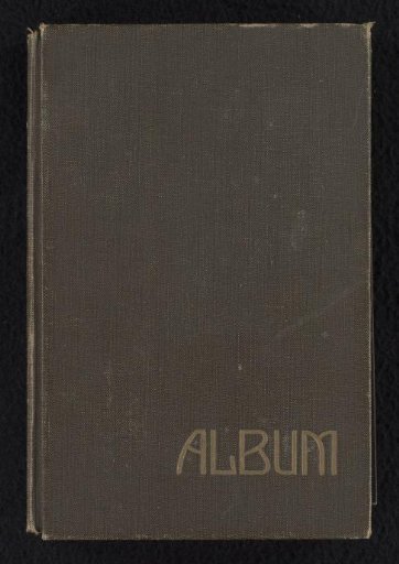 Album with depictions of the Musée de Cluny, the Panthéon and Notre-Dame in Paris