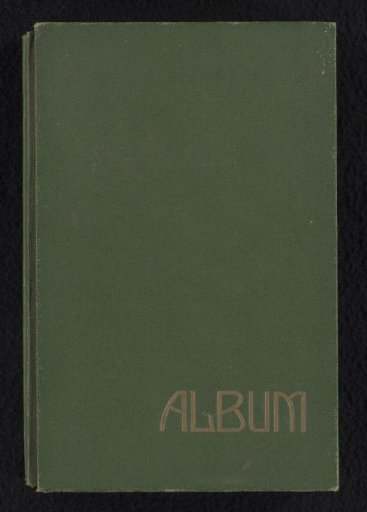 Album with depictions of war damage from the First World War in Reims