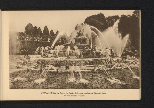 Versailles. The Park. The Basin of Latona on a day of the Grand Eaux