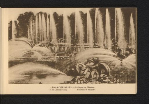Park of Versailles. The Basin of Neptune and the Grand Eaux