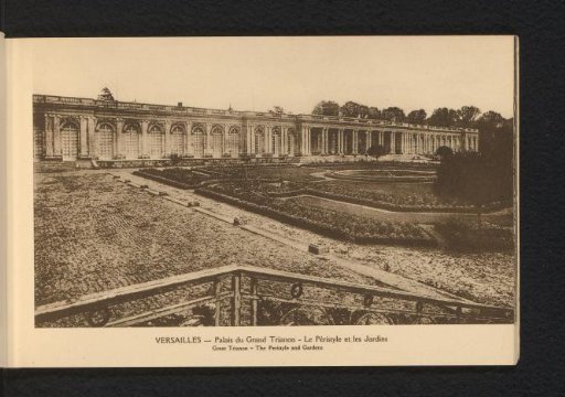 Versailles. Grand Trianon Palace. The Peristyle and Gardens