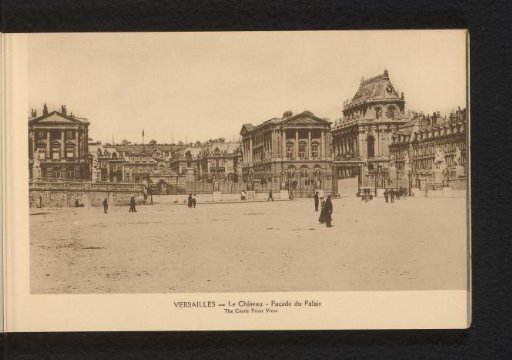 Versailles. The Castle. The Front View of the Palace