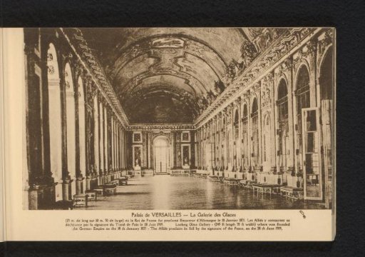 Palace of Versailles. The Gallery of Mirrors (...)