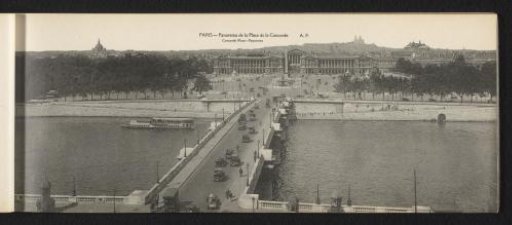 Paris. Panorama of the Place de la Concorde