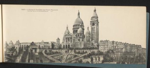 Paris. The Basilica of the Sacré-Coeur with the Monumental Staircase