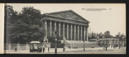 Paris. The Palais-Bourbon (Chamber of Deputies)