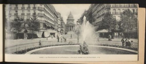 Paris. Rue Soufflot and the Pantheon