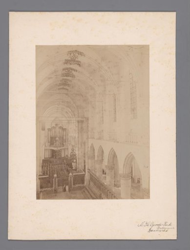 Interior of the Great or Our Lady's Church in Dordrecht